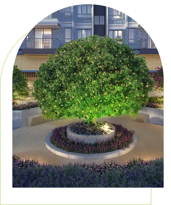 「綠意庭園」模擬效果圖<sup>11, 12</sup>